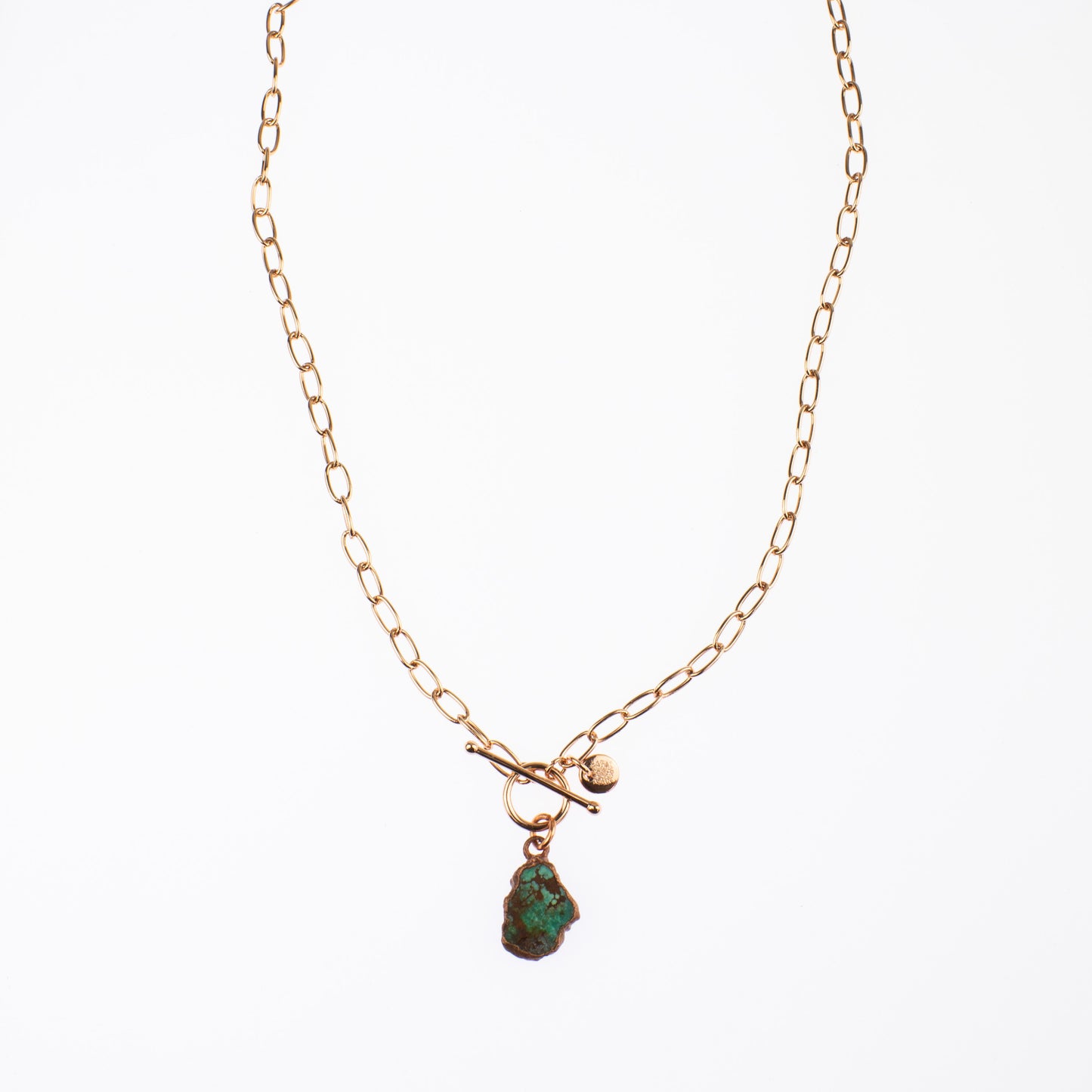 Large Turquoise Toggle Clasp Necklace