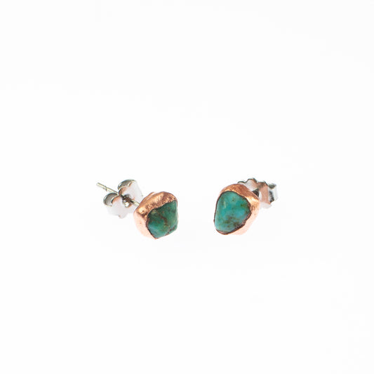 Small Turquoise Stud Earrings (December Birthstone)