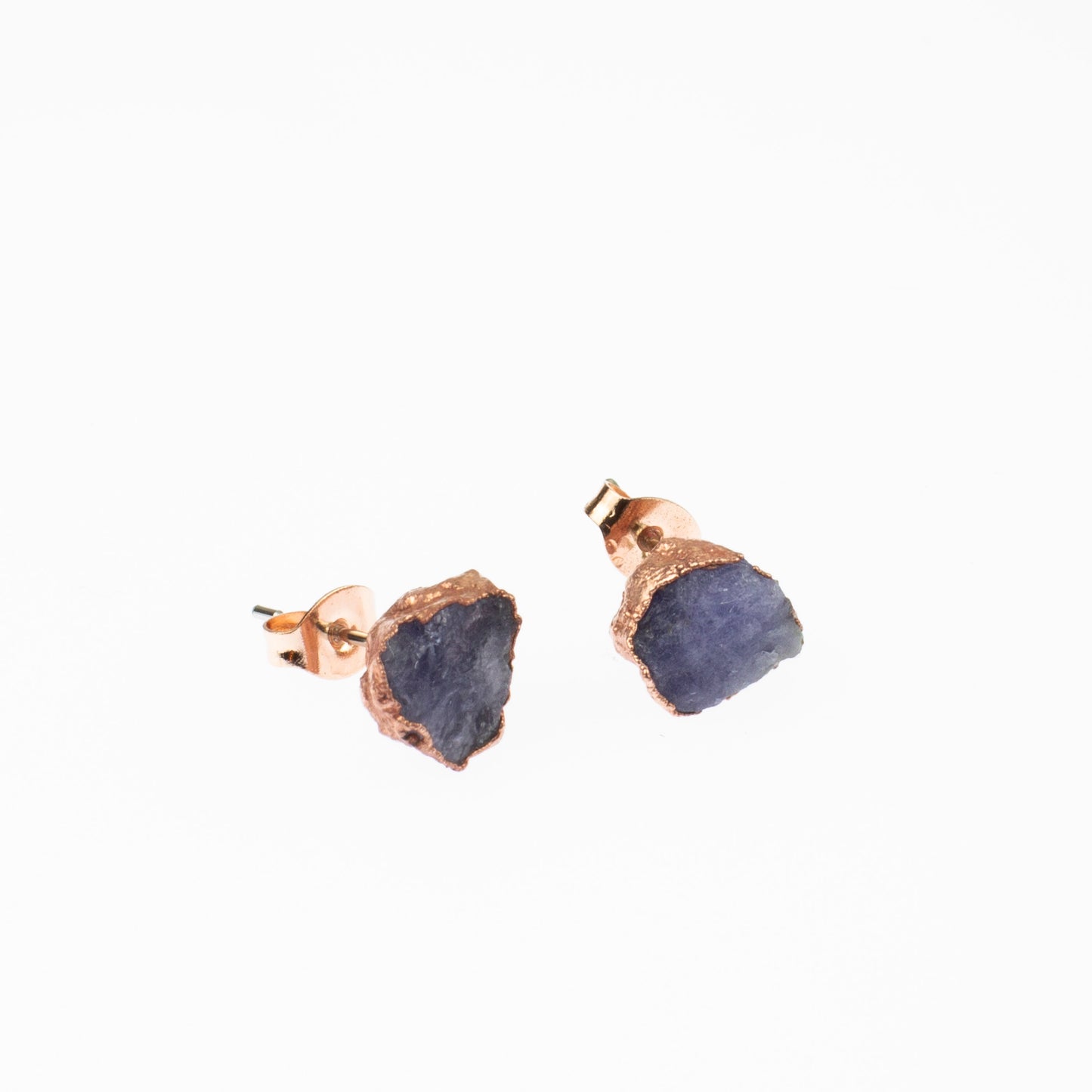 Large Tanzanite Stud Earrings (December Birthstone)