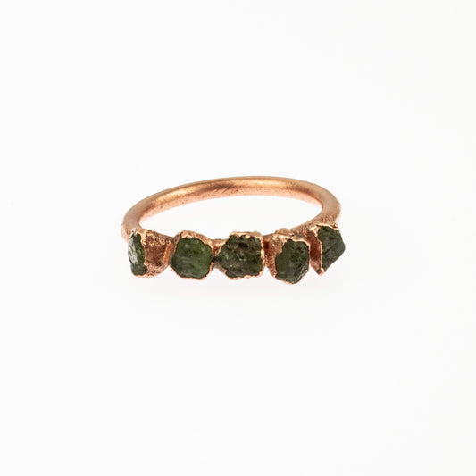 Green Garnet Eternity Ring (January Birthstone)