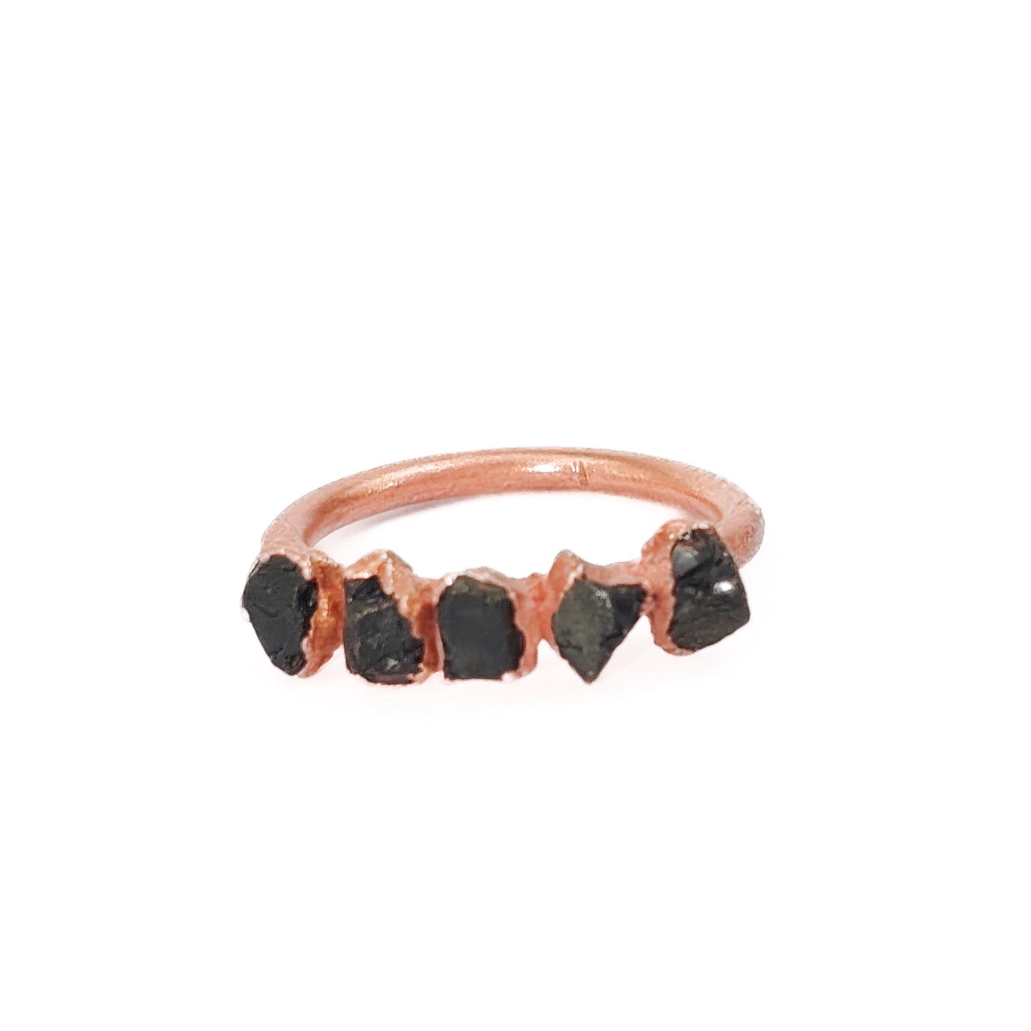 Black Tourmaline Eternity Ring