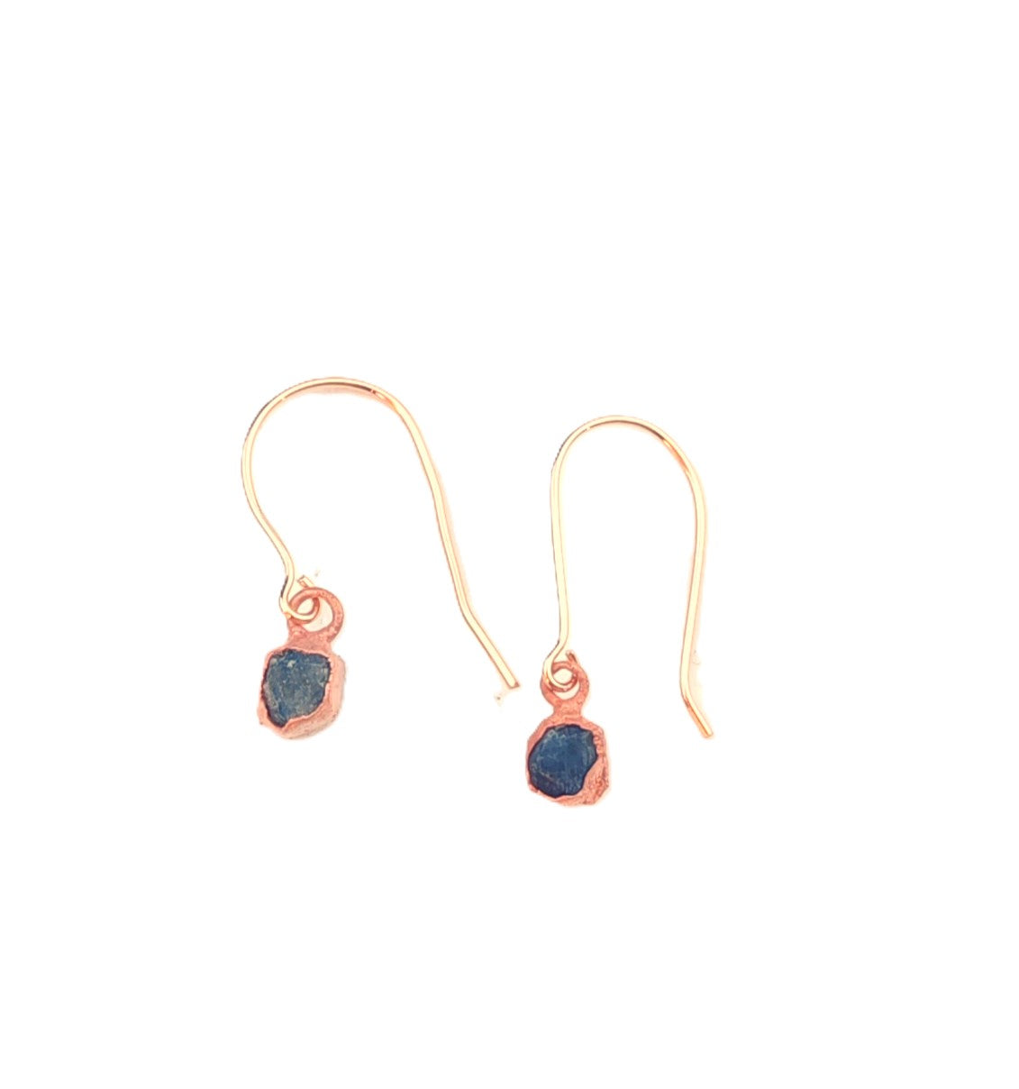 Small Sapphire Short Dangly Earrings