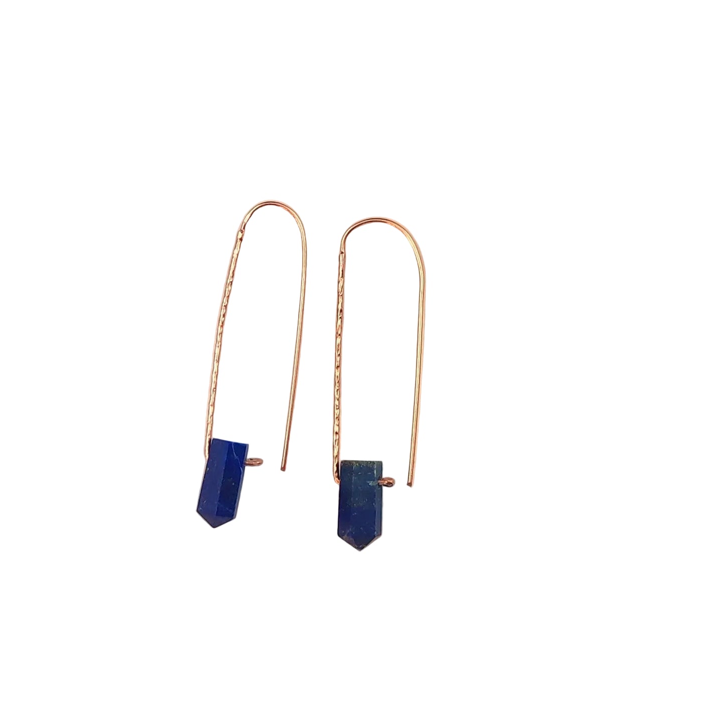 Small Hook Gemstone Point Earrings