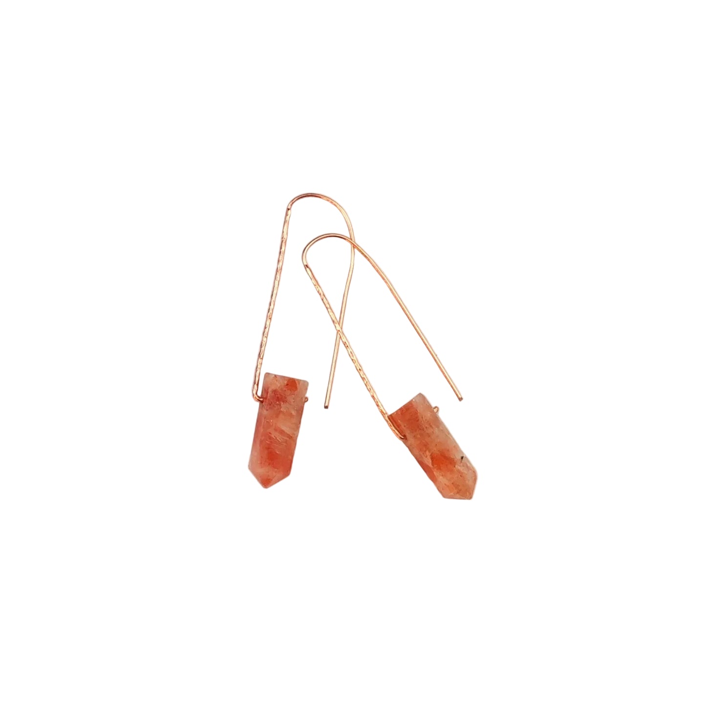 Medium Hook Gemstone Point Earrings