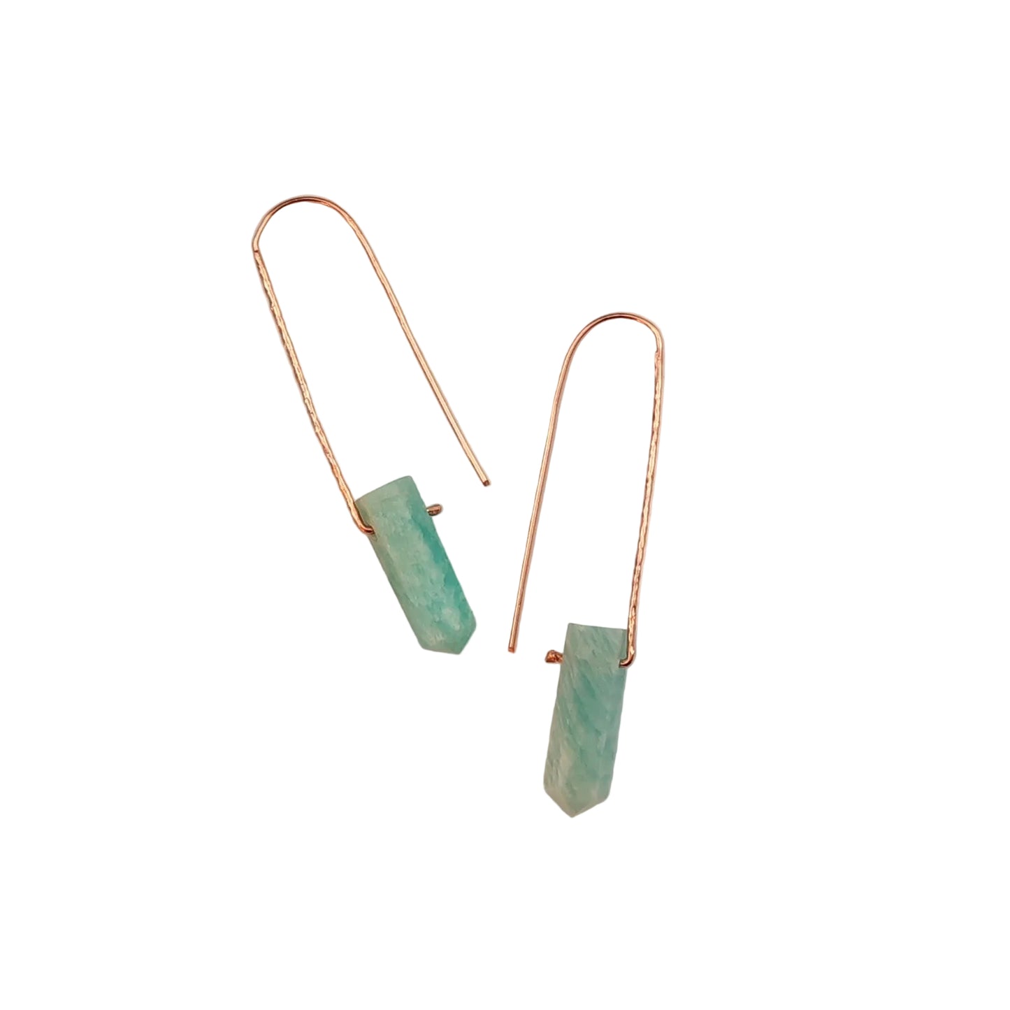 Medium Hook Gemstone Point Earrings