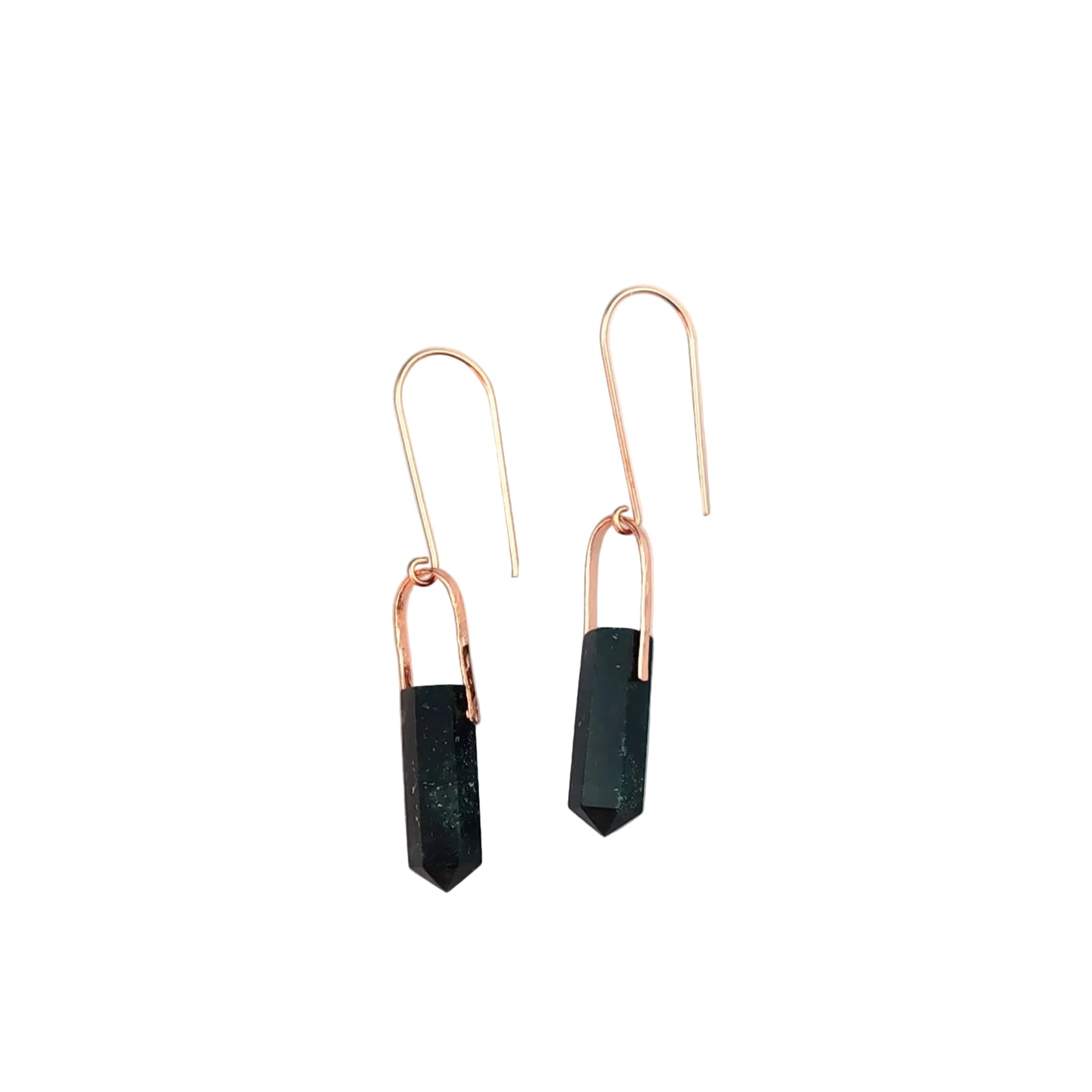 Medium Arch Gemstone Point Earrings