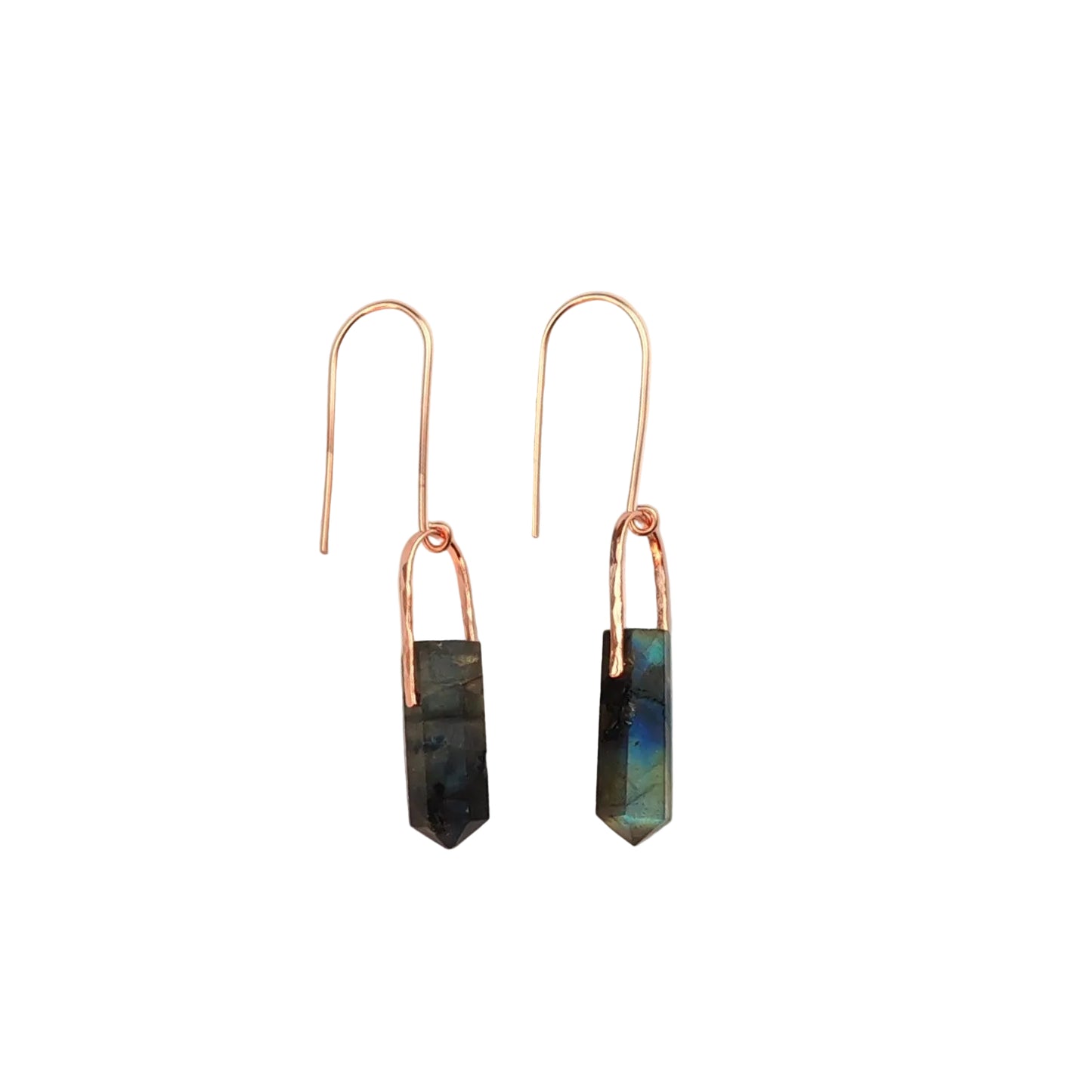 Medium Arch Gemstone Point Earrings