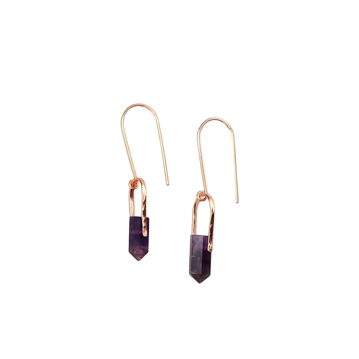 Small Arch Gemstone Point Earrings