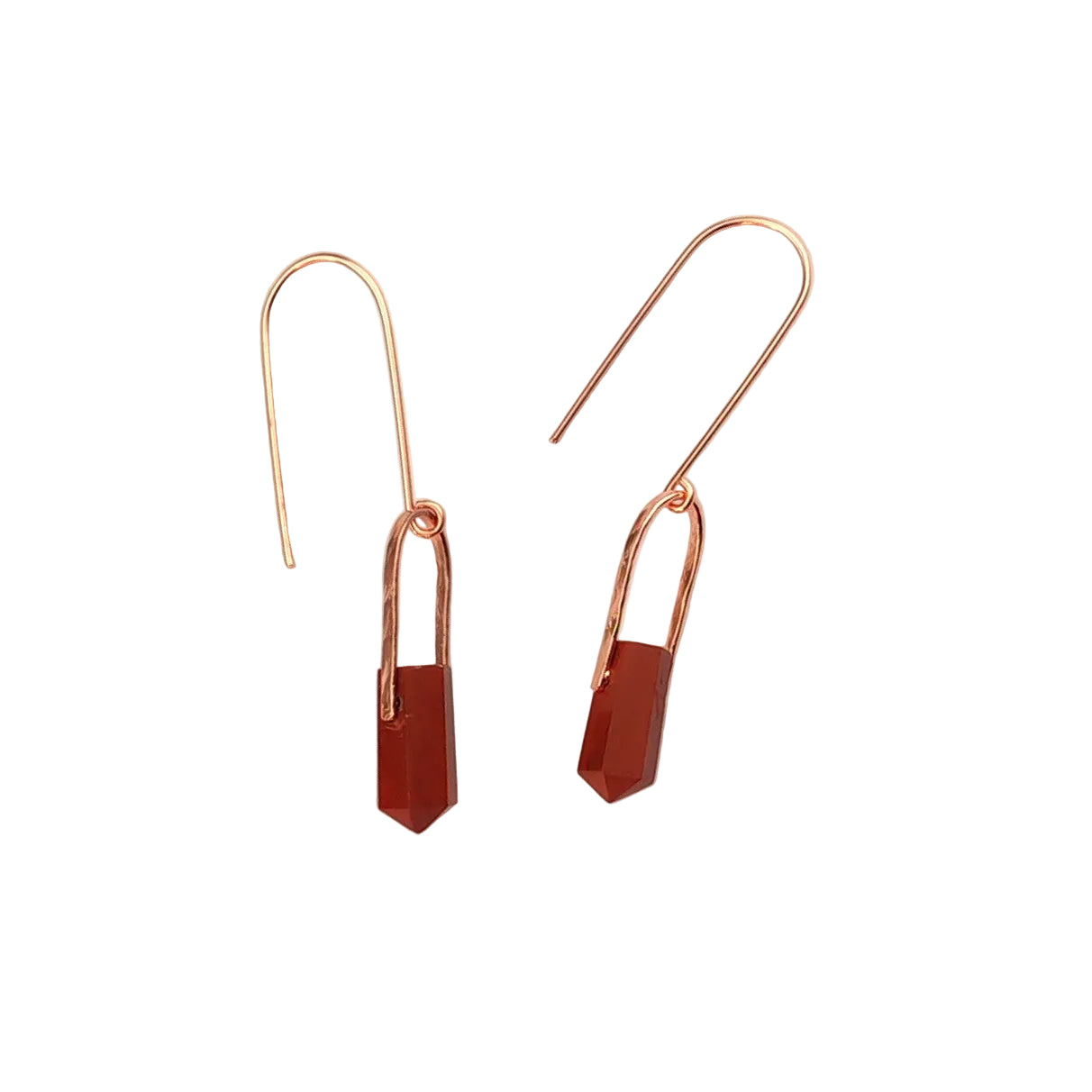 Small Arch Gemstone Point Earrings