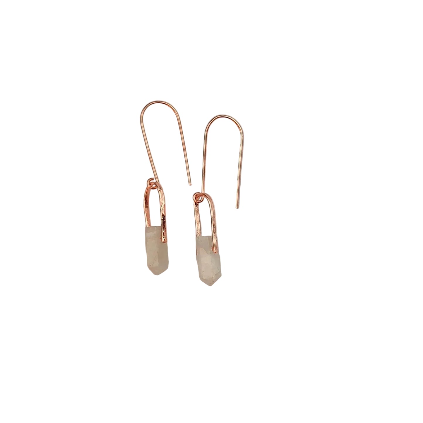 Small Arch Gemstone Point Earrings