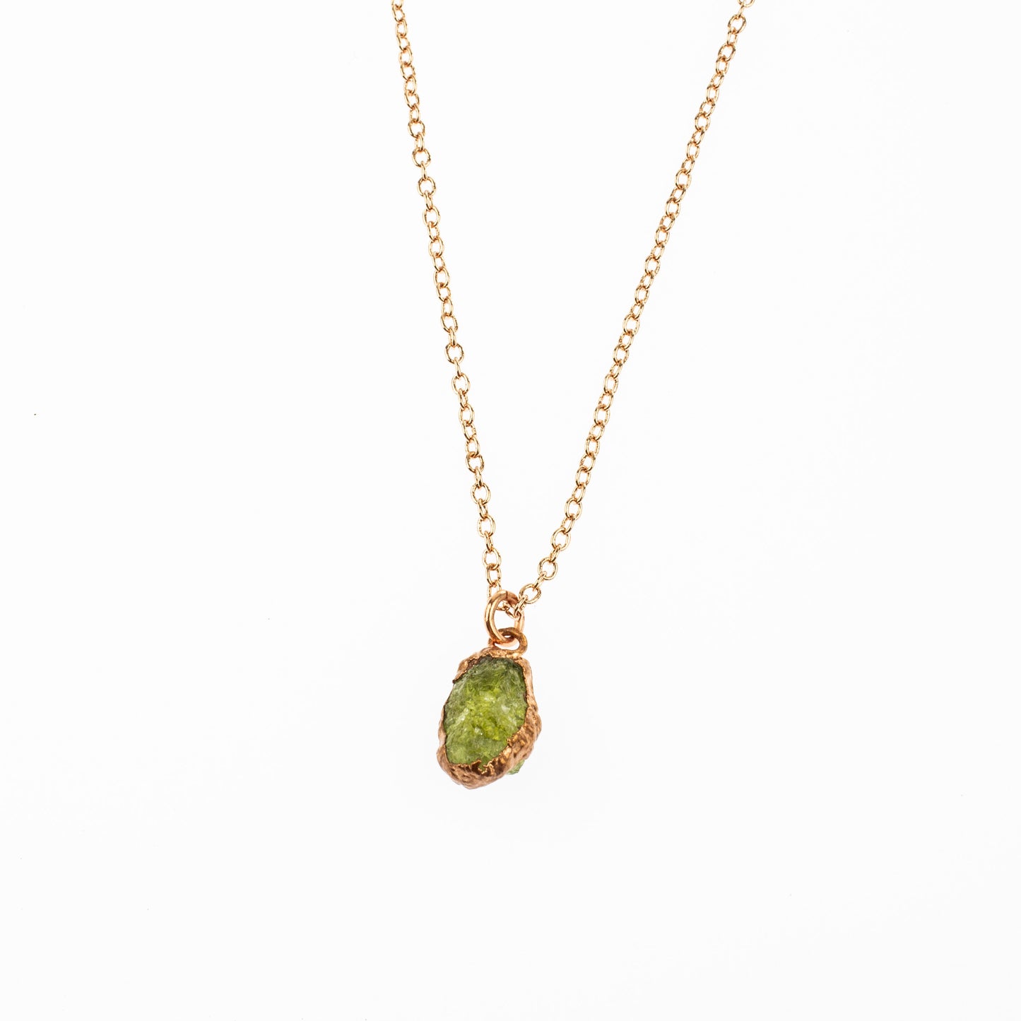 Large Green Garnet Necklace (January Birthstone)