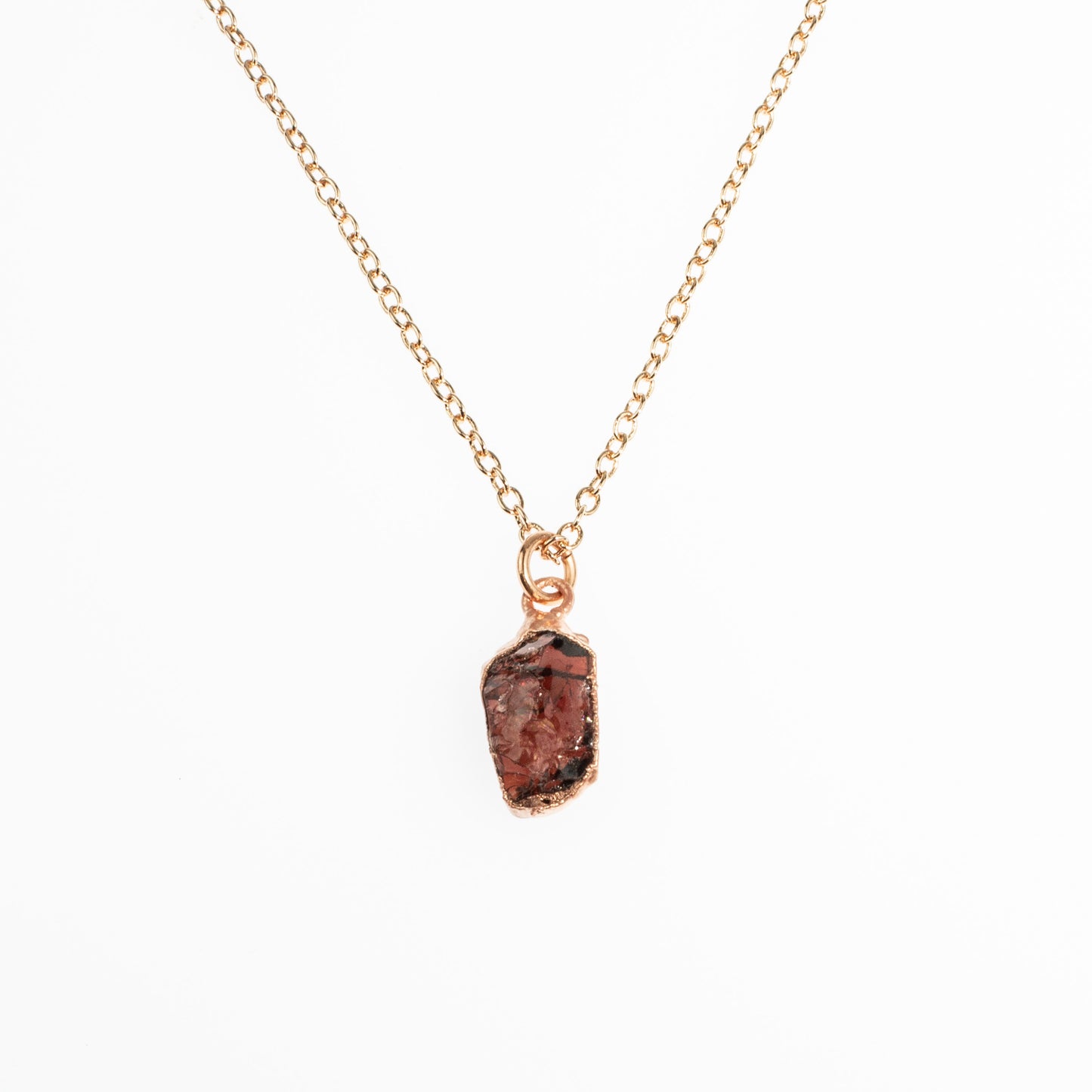 Large Red Garnet Necklace (January Birthstone)