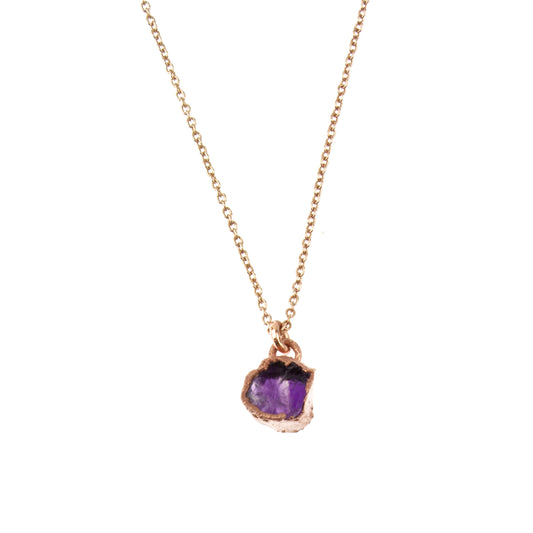 Small Amethyst necklace (February birthstone)