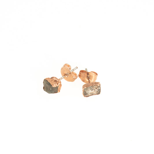 Small Aquamarine Stud Earrings (March Birthstone)