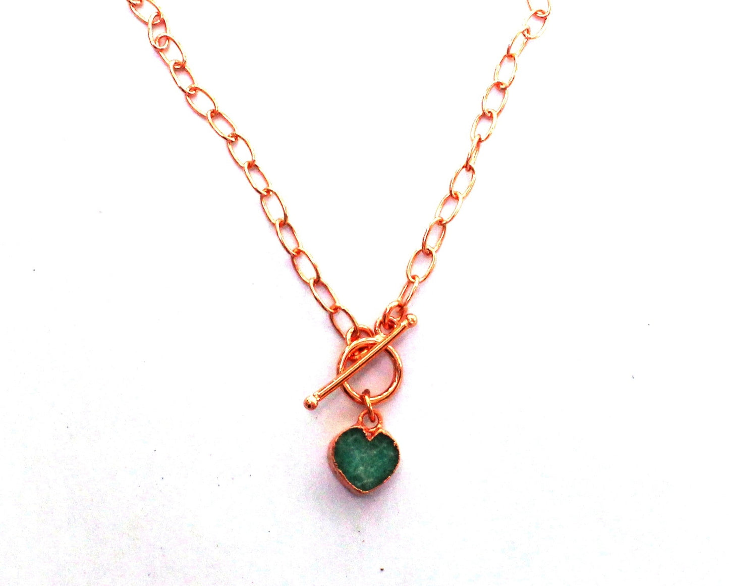 Small Heart on Toggle clasp Chain