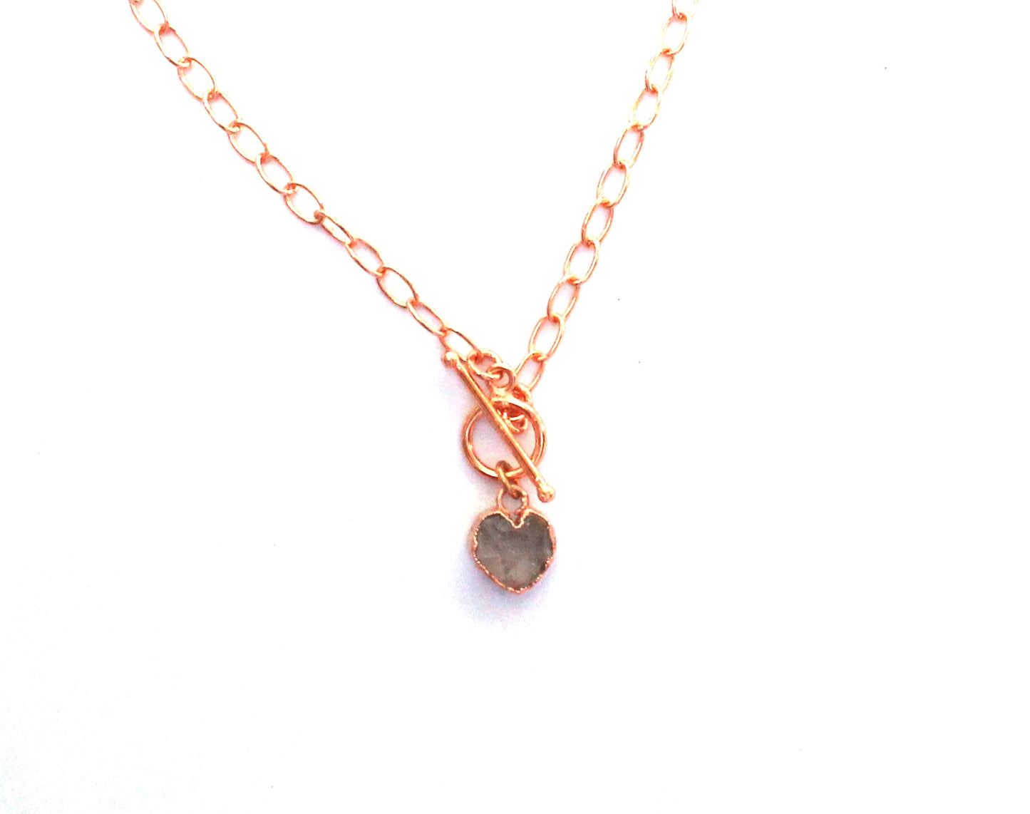 Small Heart on Toggle clasp Chain