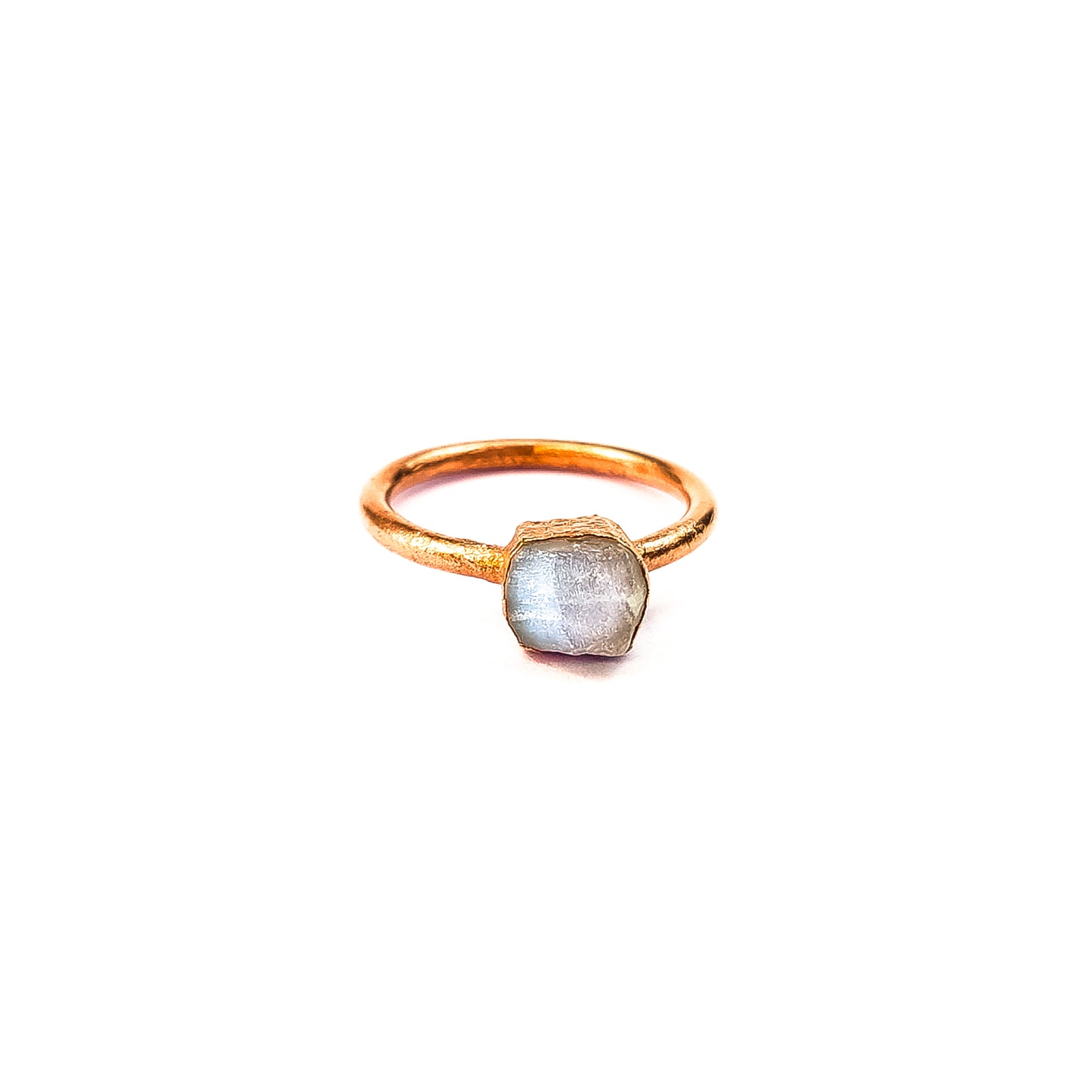 Small Moonstone Solitaire Ring