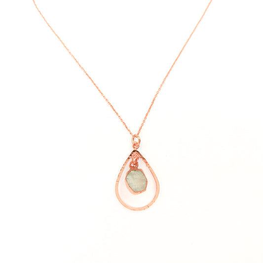 Moonstone Drop Shape Necklace