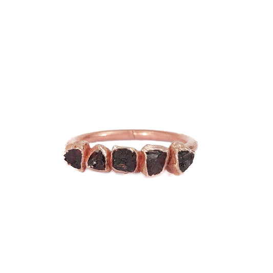 Red Garnet Eternity Ring