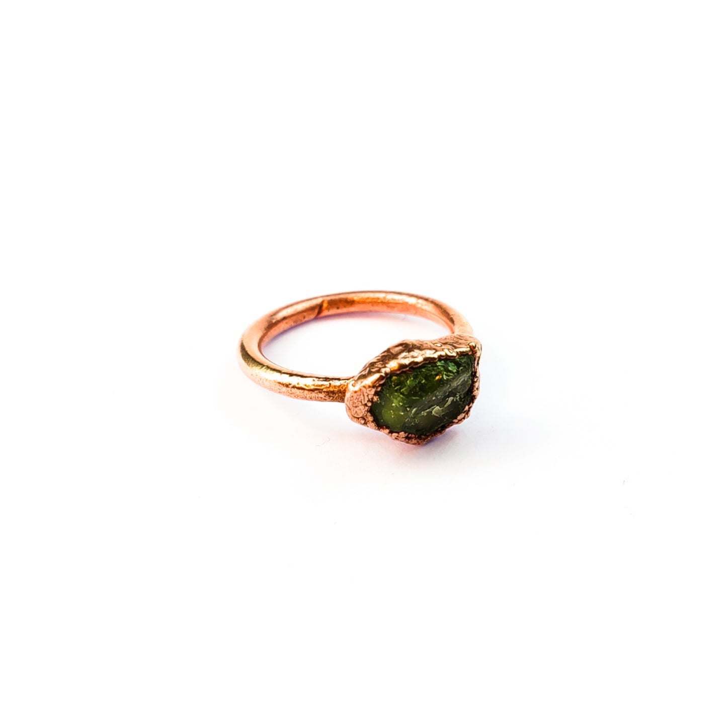 Large Peridot Solitaire Ring