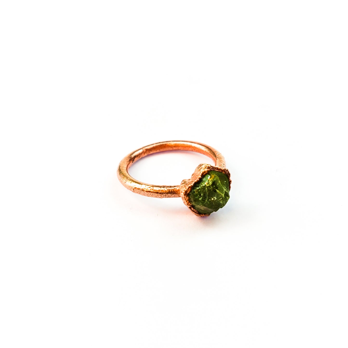 Small Peridot Solitaire Ring