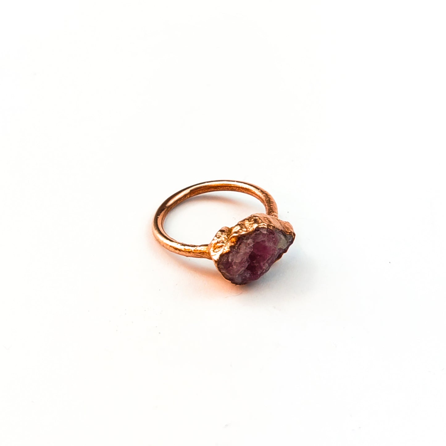 Large Pink Tourmaline Solitaire Ring