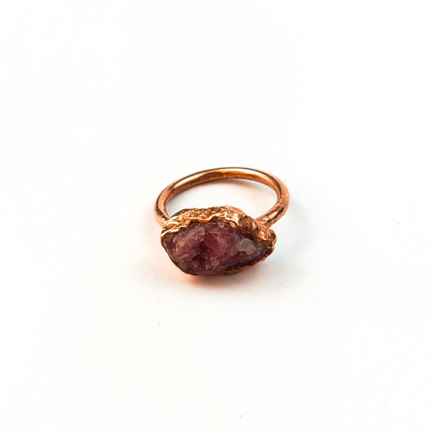 Large Pink Tourmaline Solitaire Ring