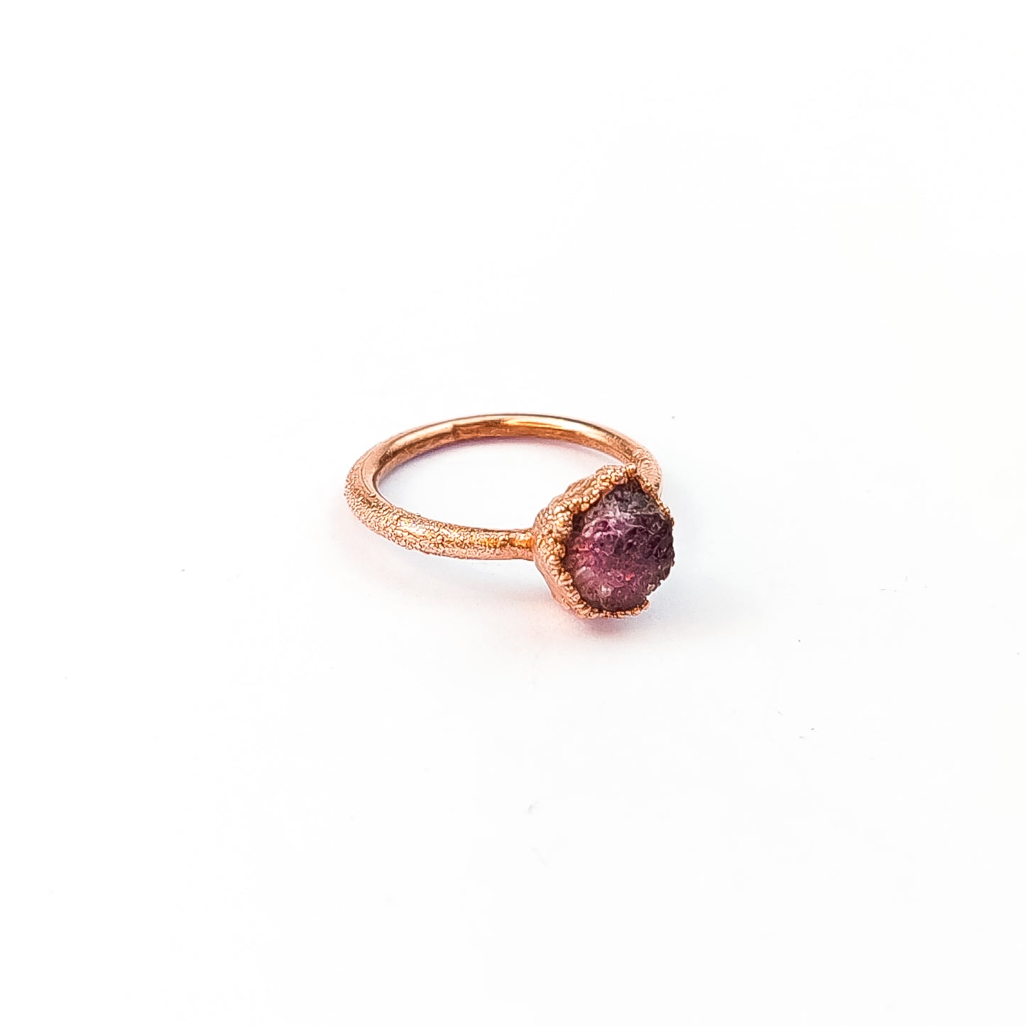 Small Pink Tourmaline Solitaire Ring