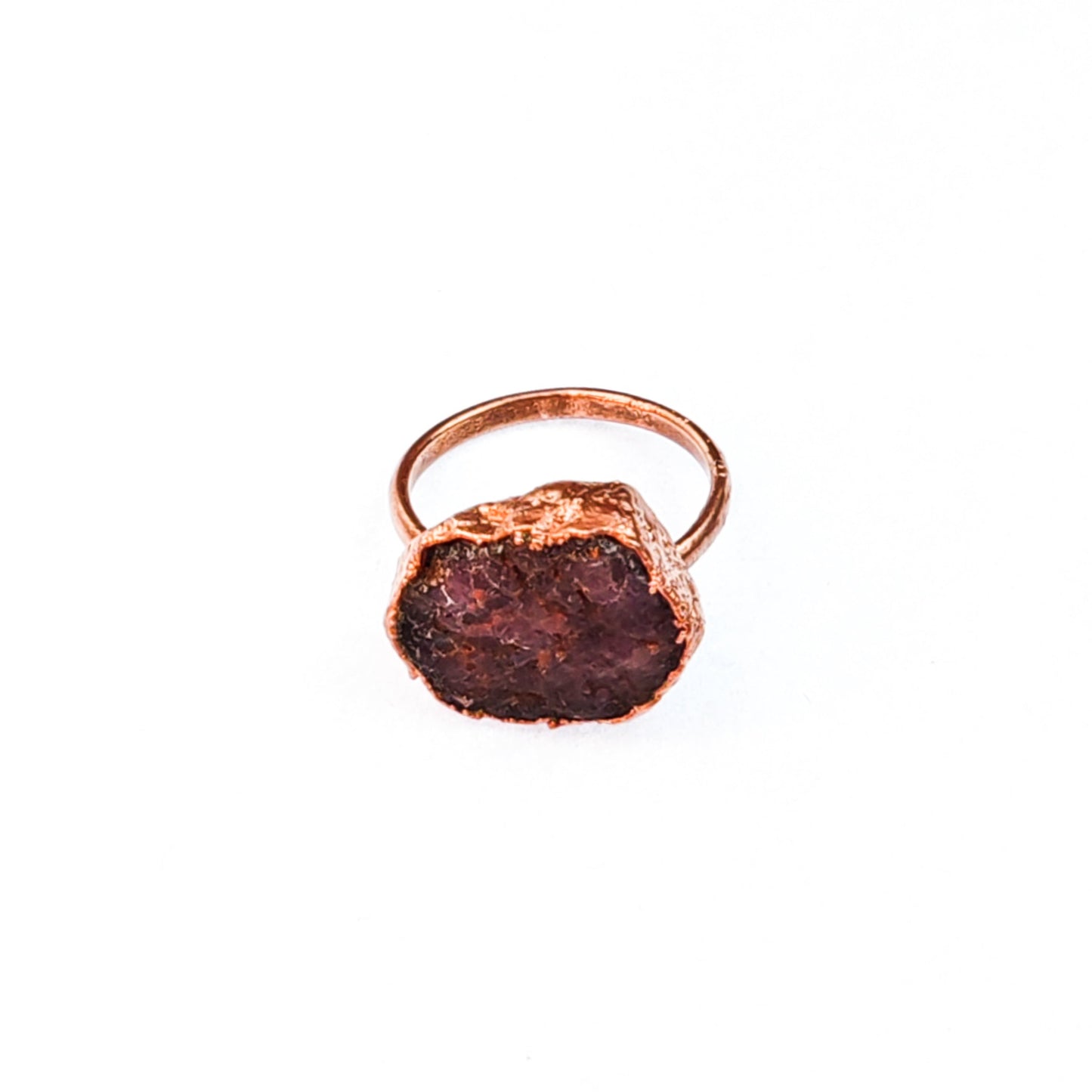 X Large Ruby Ring, Horizontal