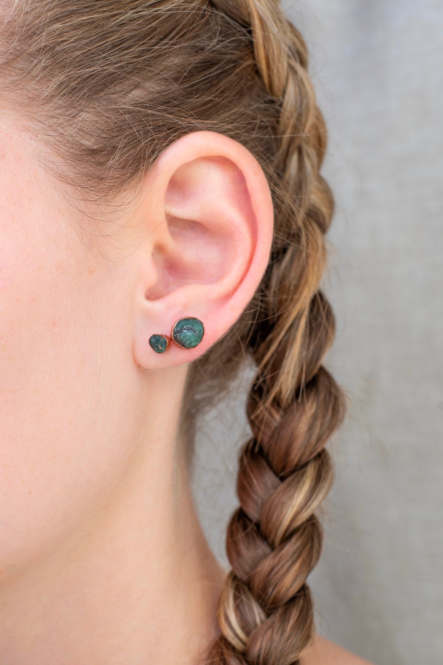 Large Birthstone Studs