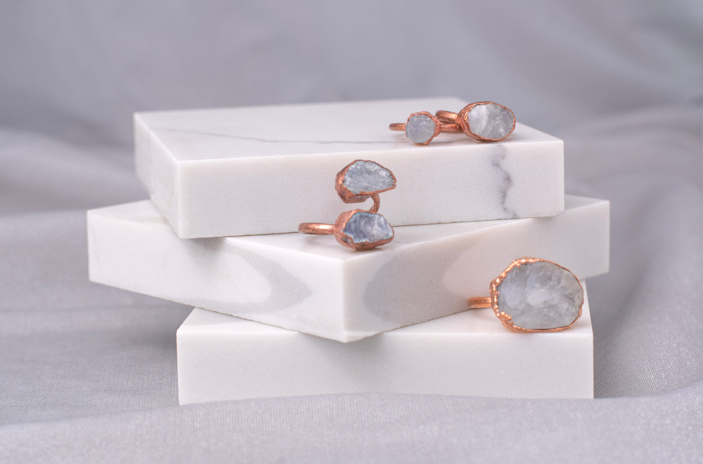 Large Open Moonstone Ring