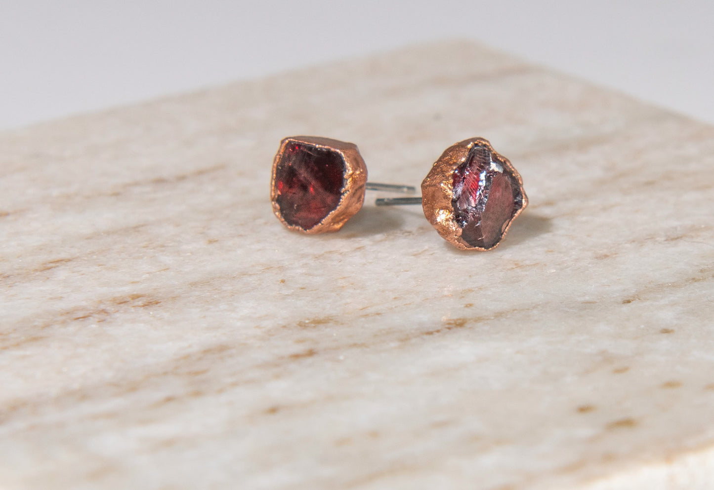 Large Birthstone Studs