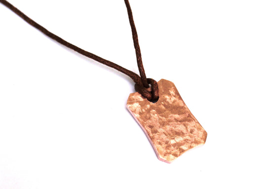 Hammered Tag Pendant