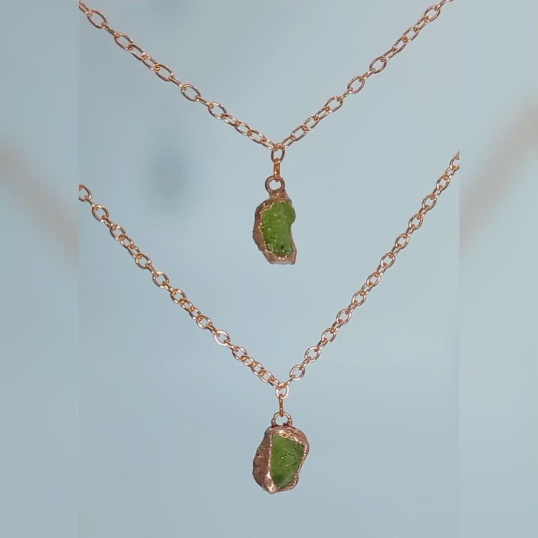 Large peridot online pendant