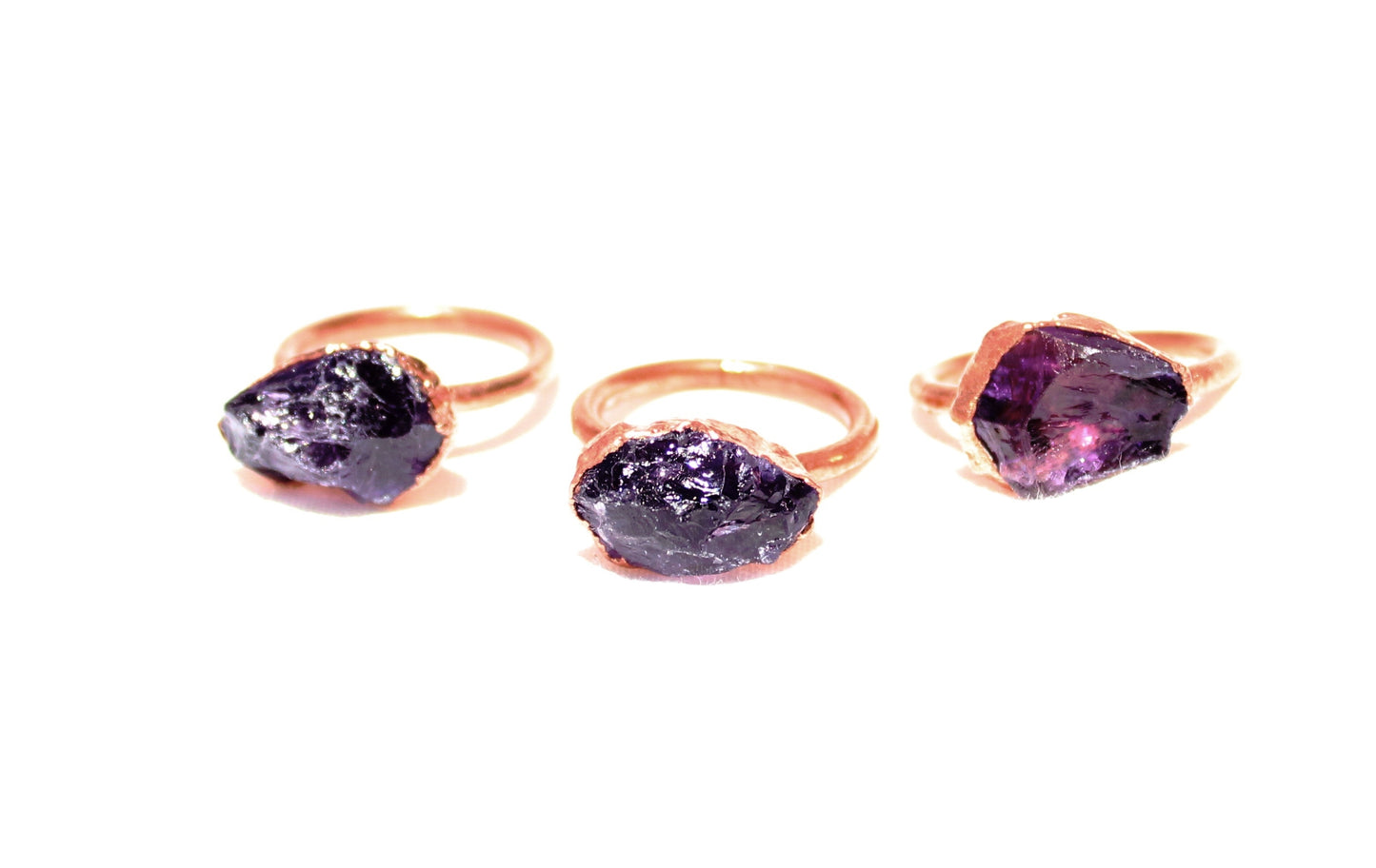 Large Amethyst Solitaire Ring (February Birthstone)