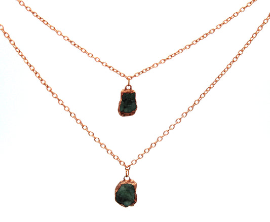 Large Emerald Necklace (May Birthstone)