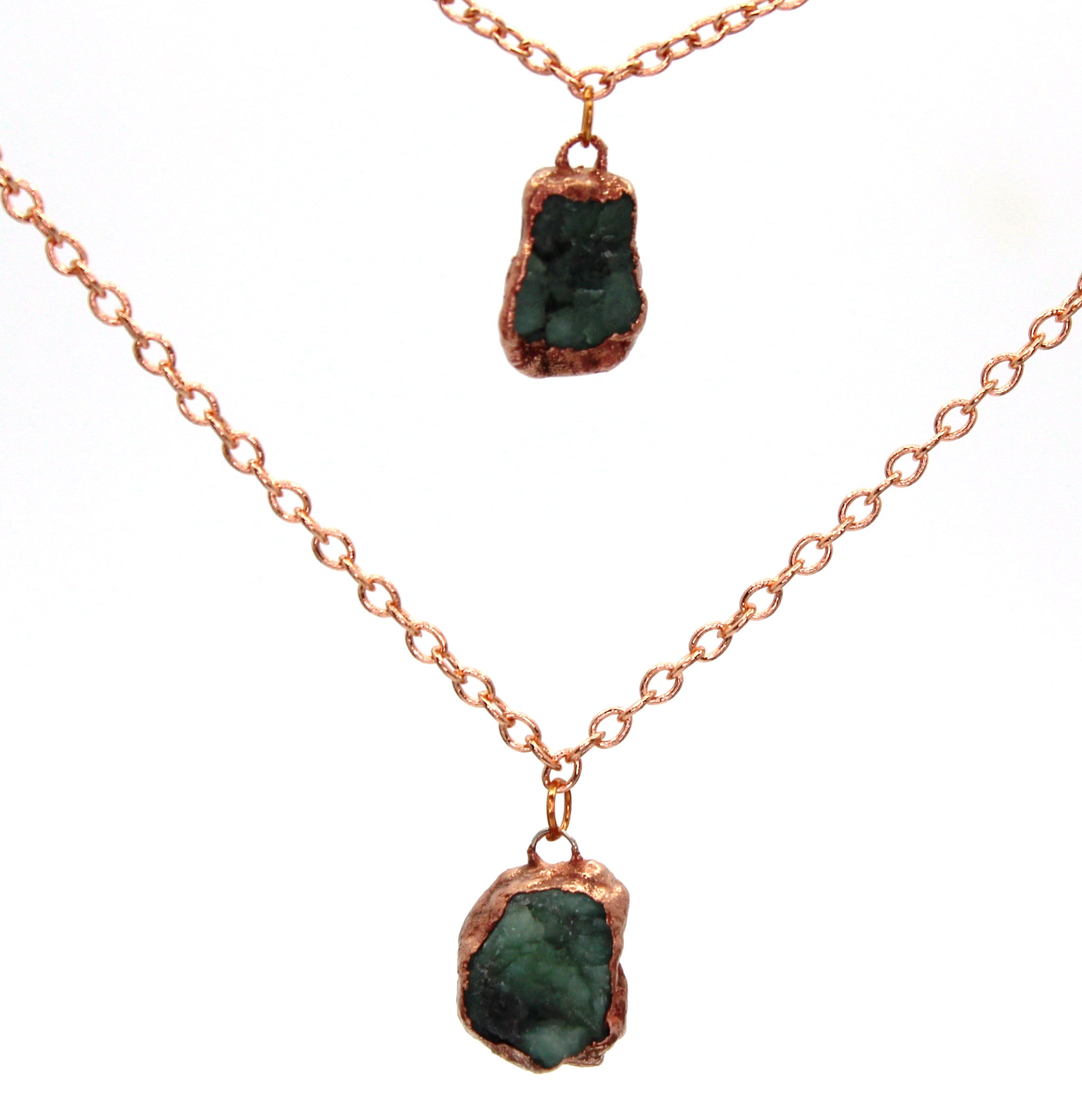 Emerald Green Aurora Crystal Collet Necklace - Large Octagon – Dames a la  Mode