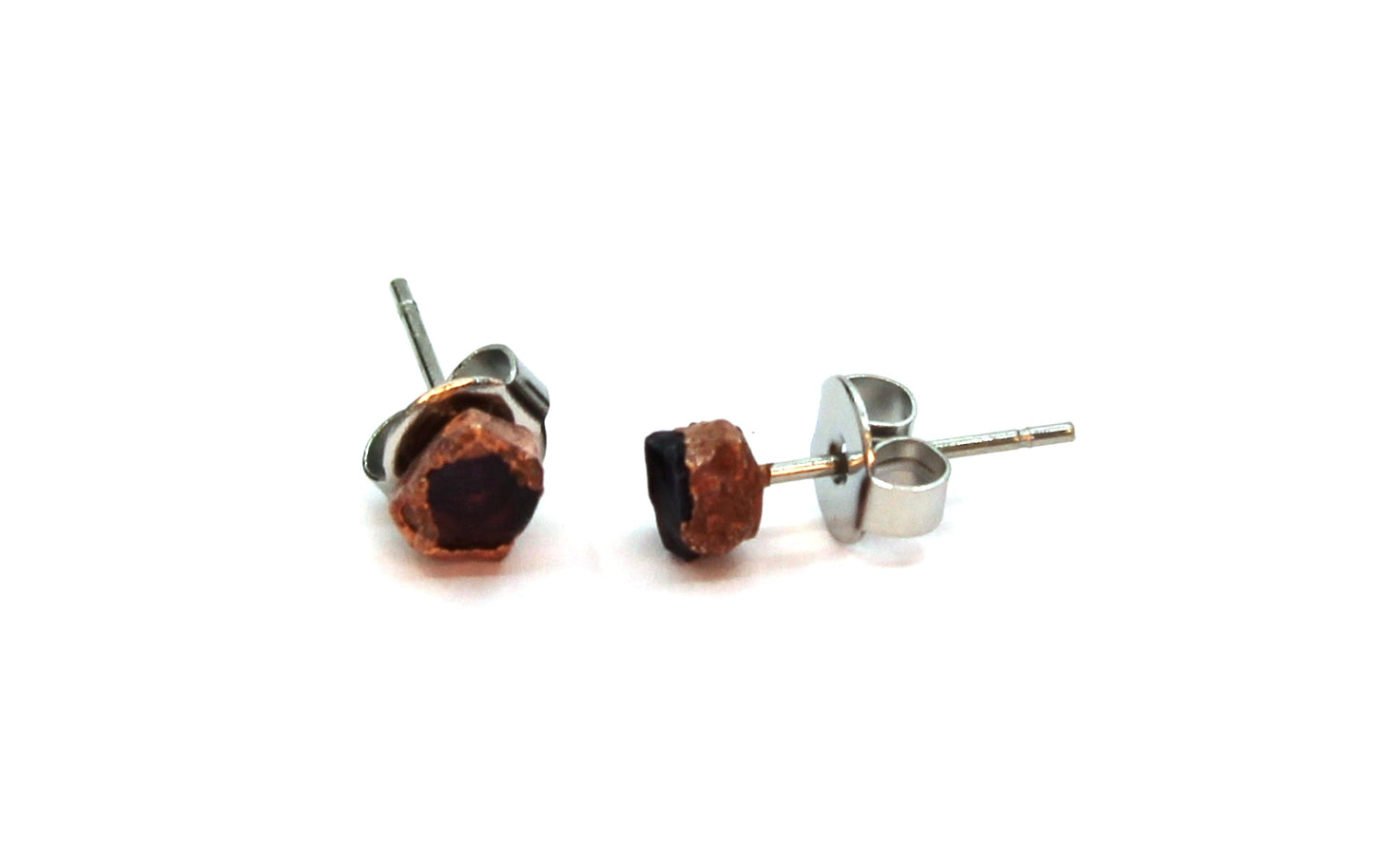 Small Amethyst Stud Earrings (February Birthstone)