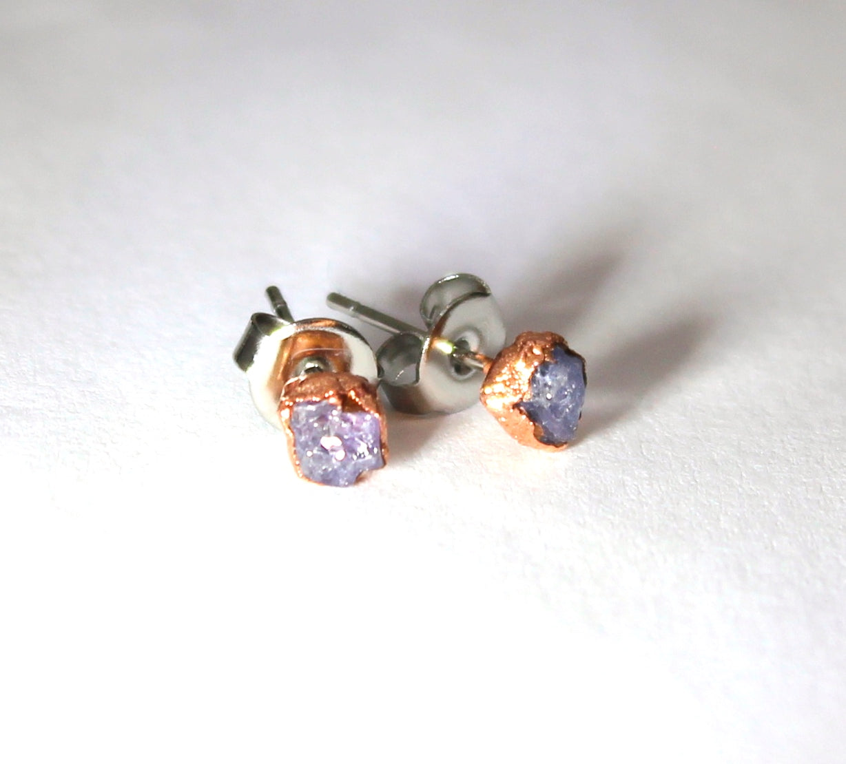 Small Tanzanite Stud Earrings (December Birthstone)