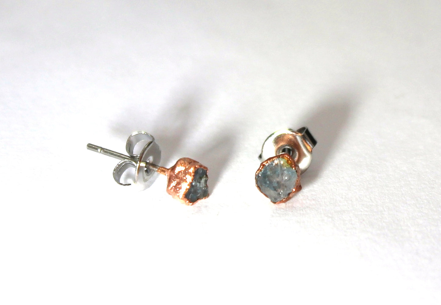 Small Aquamarine Stud Earrings (March Birthstone)