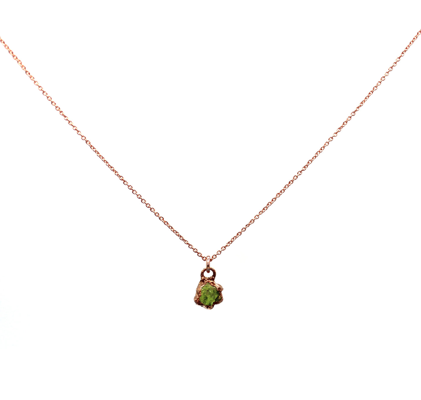Small Peridot Necklace (August Birthstone)